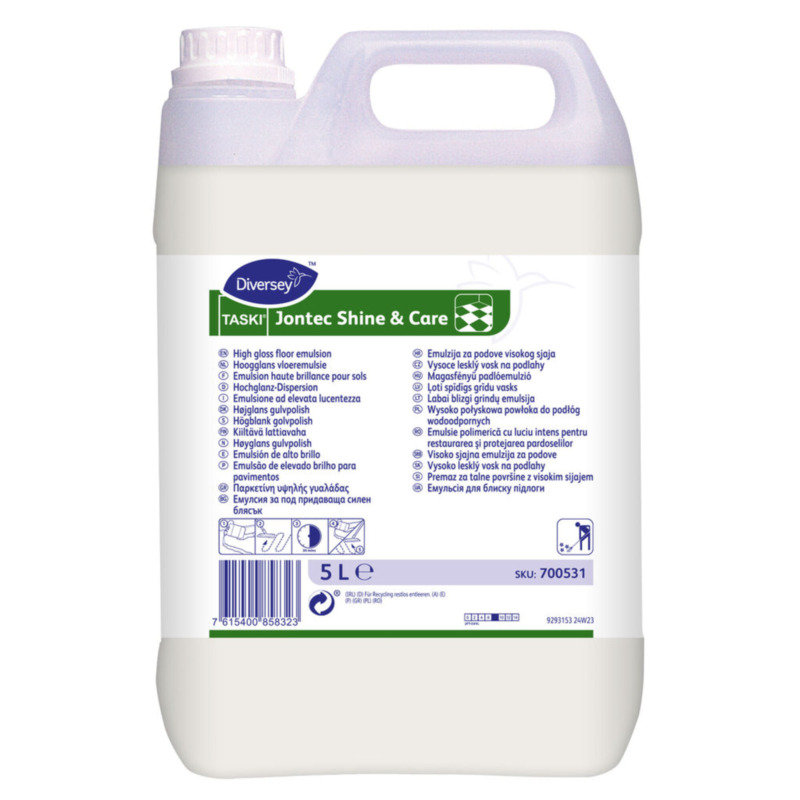TASKI Jontec Shine & Care grīdas vasks 5L spīdīgs