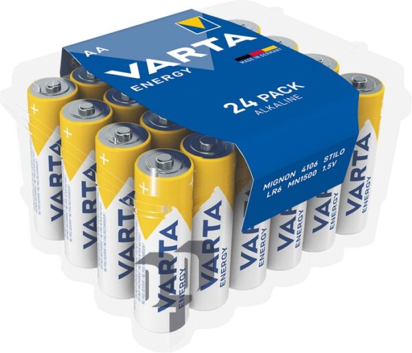 Baterijas AA,VARTA Energy box Alkaline, 24 gab./iep.