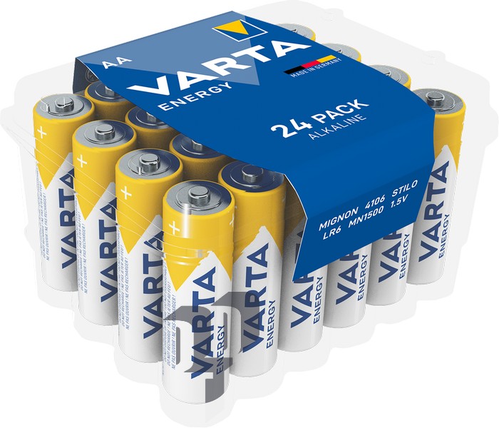 Baterijas AA,VARTA Energy box Alkaline, 24 gab./iep.