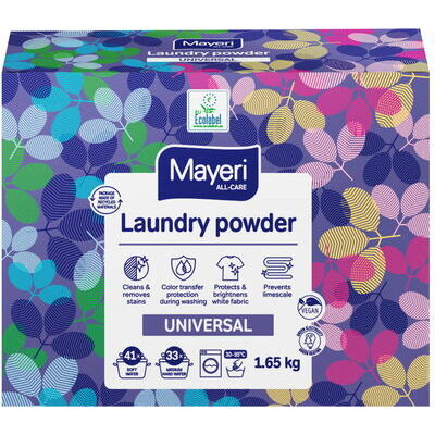 MAYERI All-Care Universal veļas pulveris 1,65kg
