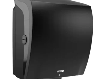 Bezkontaktu dozators roku dvieļiem ruļļos KATRIN Hybrid, System Electric Towel, Melns