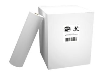 Ooops! Veselības aprūpes papīrs ruļļos, 2- slāņu, balts, rullis 50cm x 50m