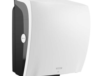 Bezkontaktu dozators roku dvieļiem ruļļos KATRIN Hybrid, System Electric Towel, Balts